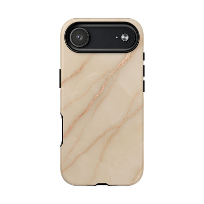 Luxury Series Marble Beige iPhone Case compatible with MagSafe - Shamo's