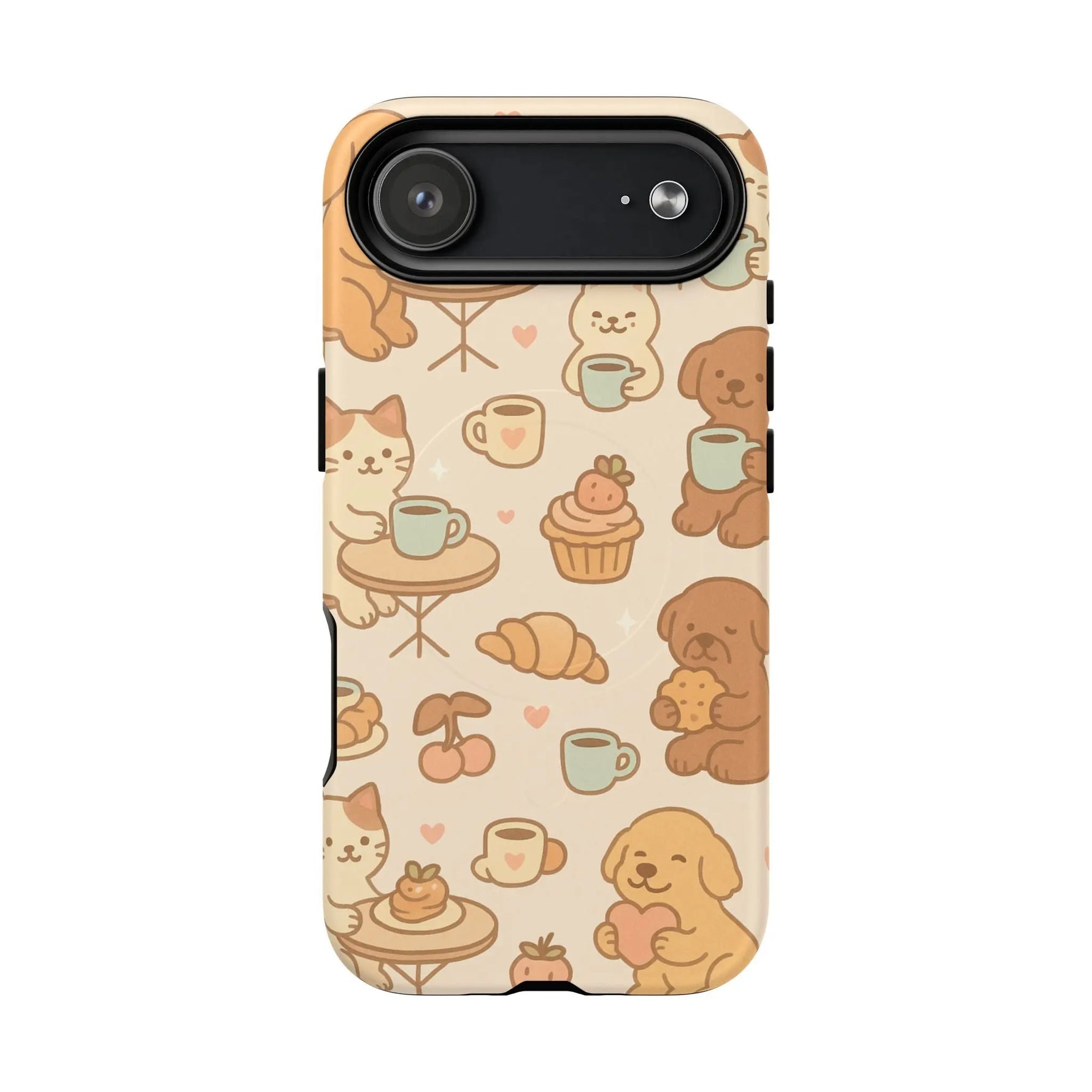Coffee Cats & Dogs Phone Case with MagSafe - Shamo's