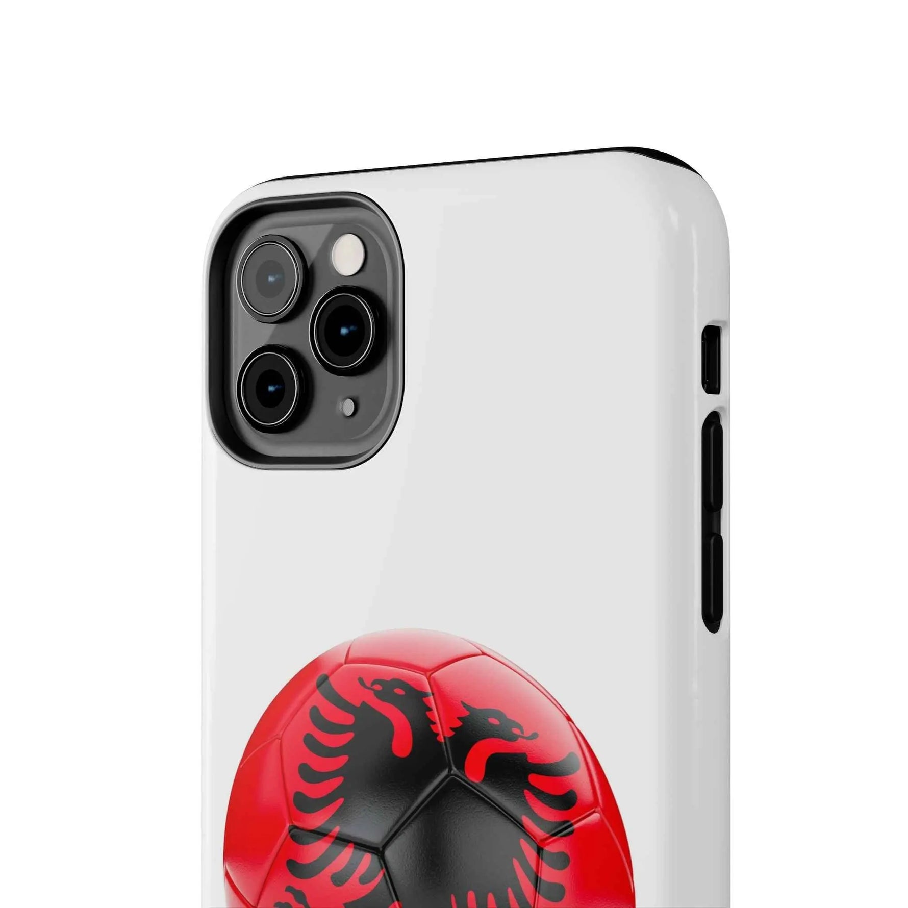 Tough Phone Cases with Albanian soccer flag