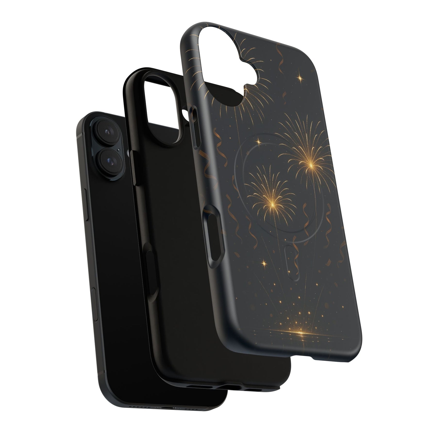 Gold Fireworks Celebration iPhone Case with MagSafe  Shamo's