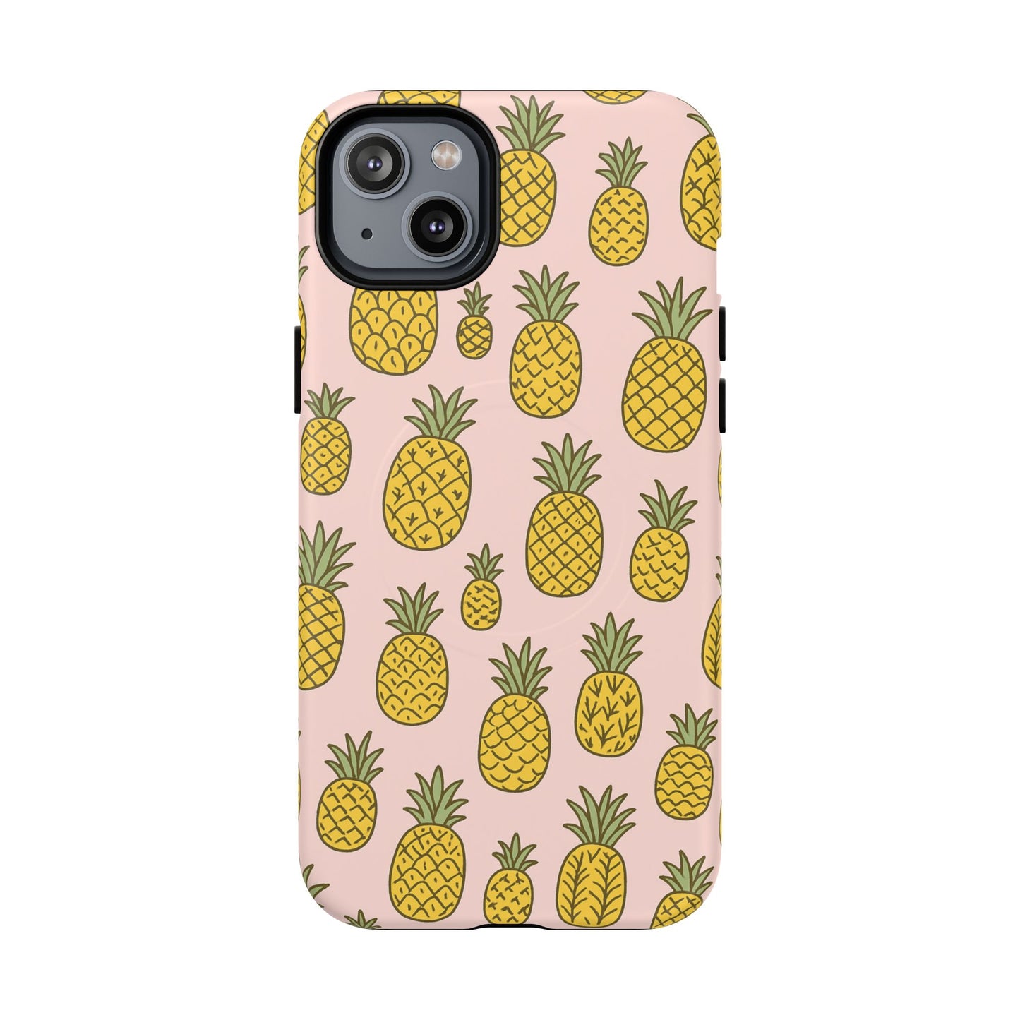 Pineapple Pattern Fruit Case for iPhone | MagSafe Compatible