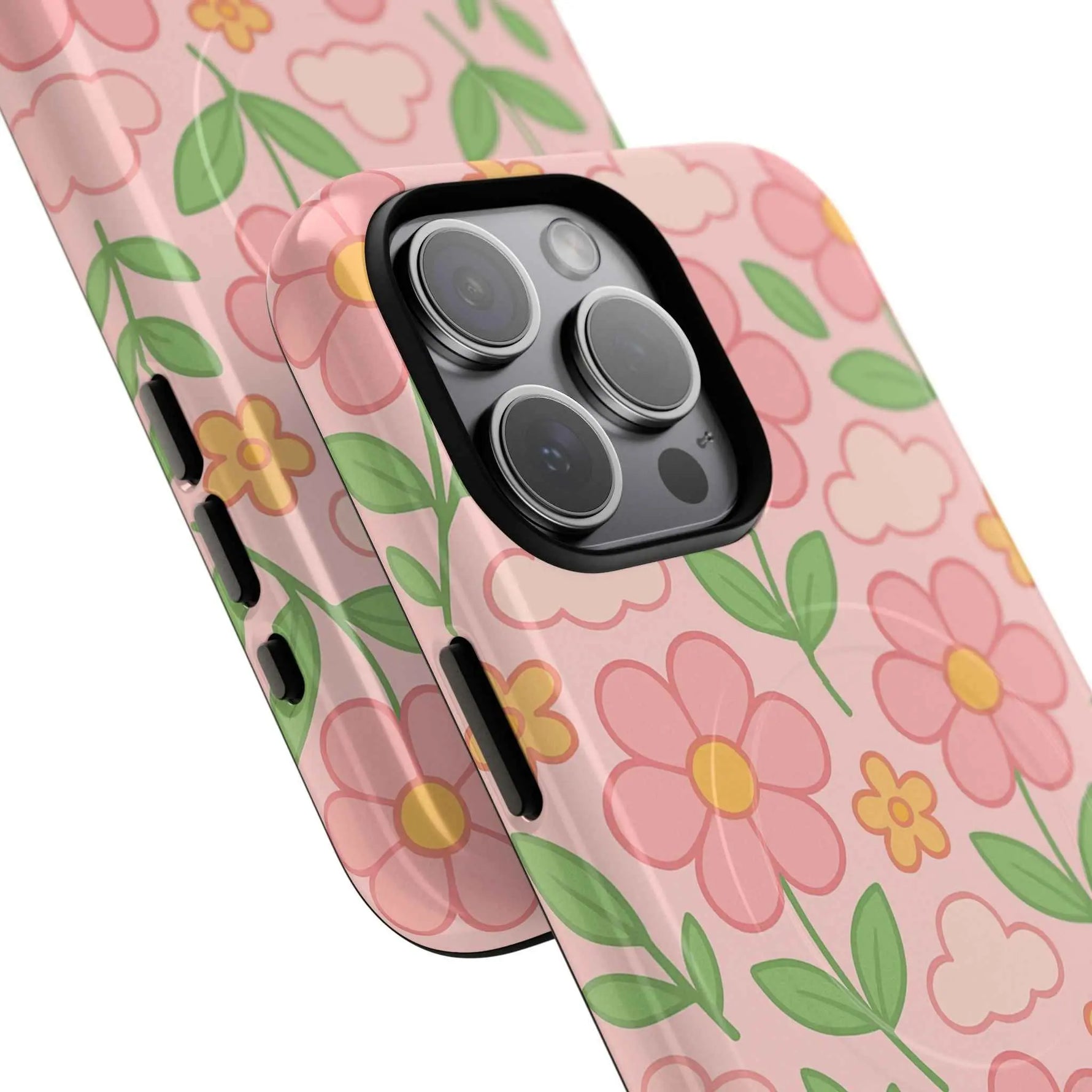 Floral Tough MagSafe Magnetic Phone Case - Stylish Protection for Your Device