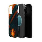 “Geometry of Becoming” Abstract iPhone MagSafe Case — Magnetic Impact-Resistant  Shamo's