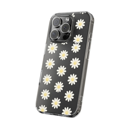 Daisy Floral Clear iPhone Case