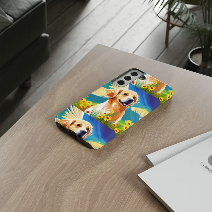 Tough Cases Golden Retriever with Wings Phone case