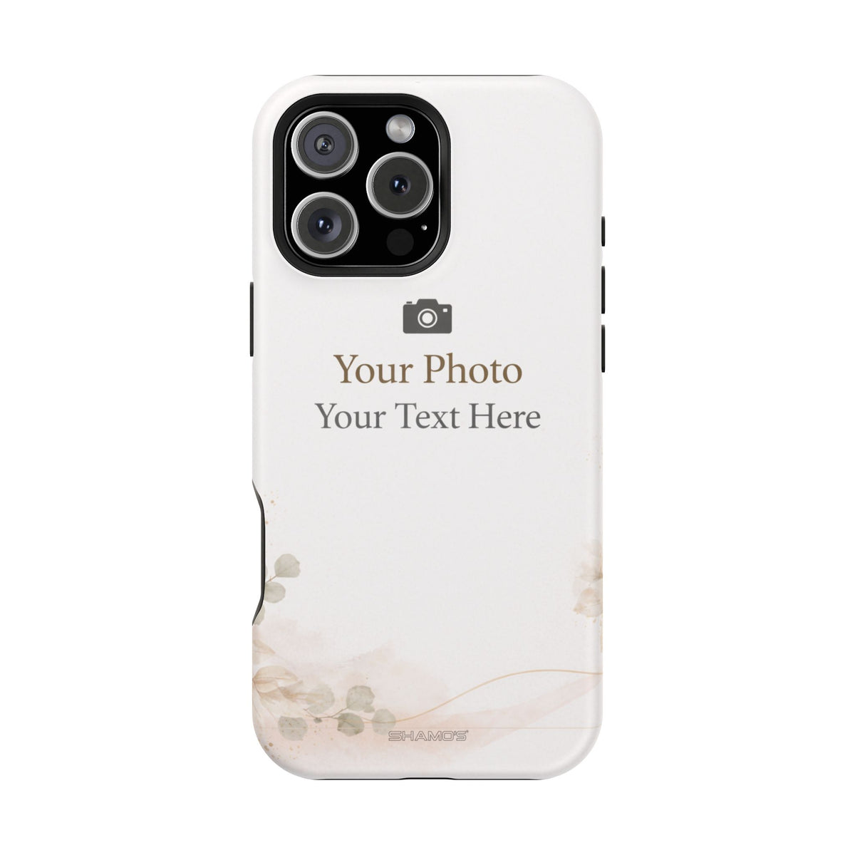 Personalizable Impact-Resistant Phone Case — Add Photo & Text
