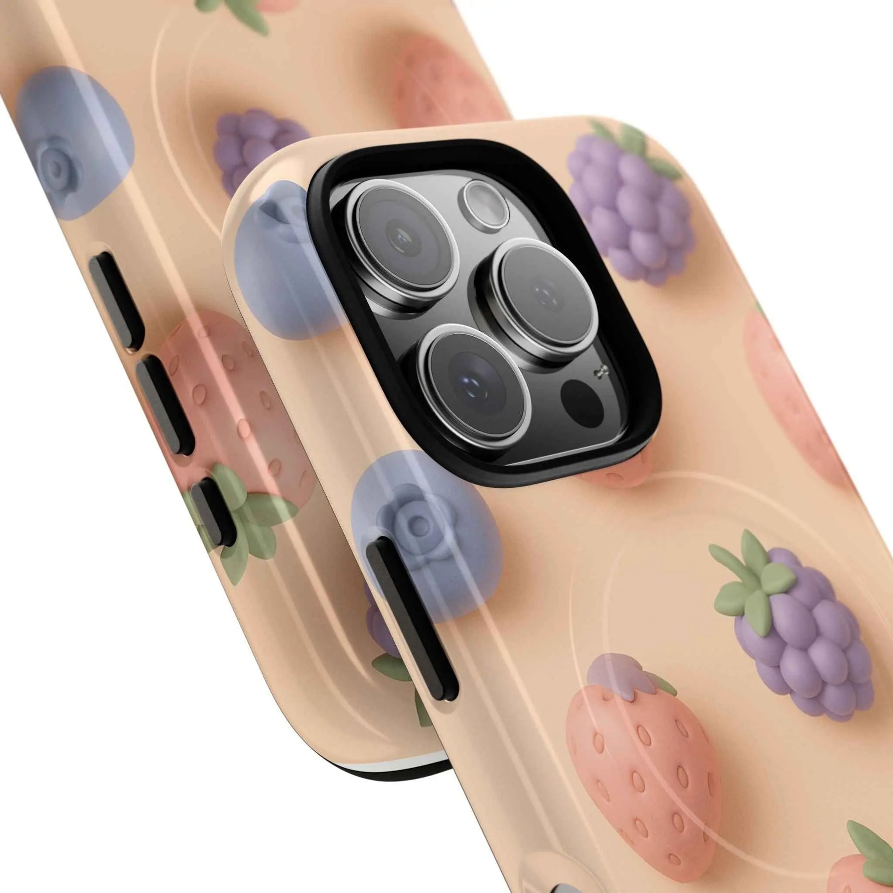 Fruitful 3D Strawberries Berries Tough Magnetic MagSafe Phone Case