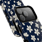 Navy Blossom Floral iPhone Case | MagSafe  Shamo's