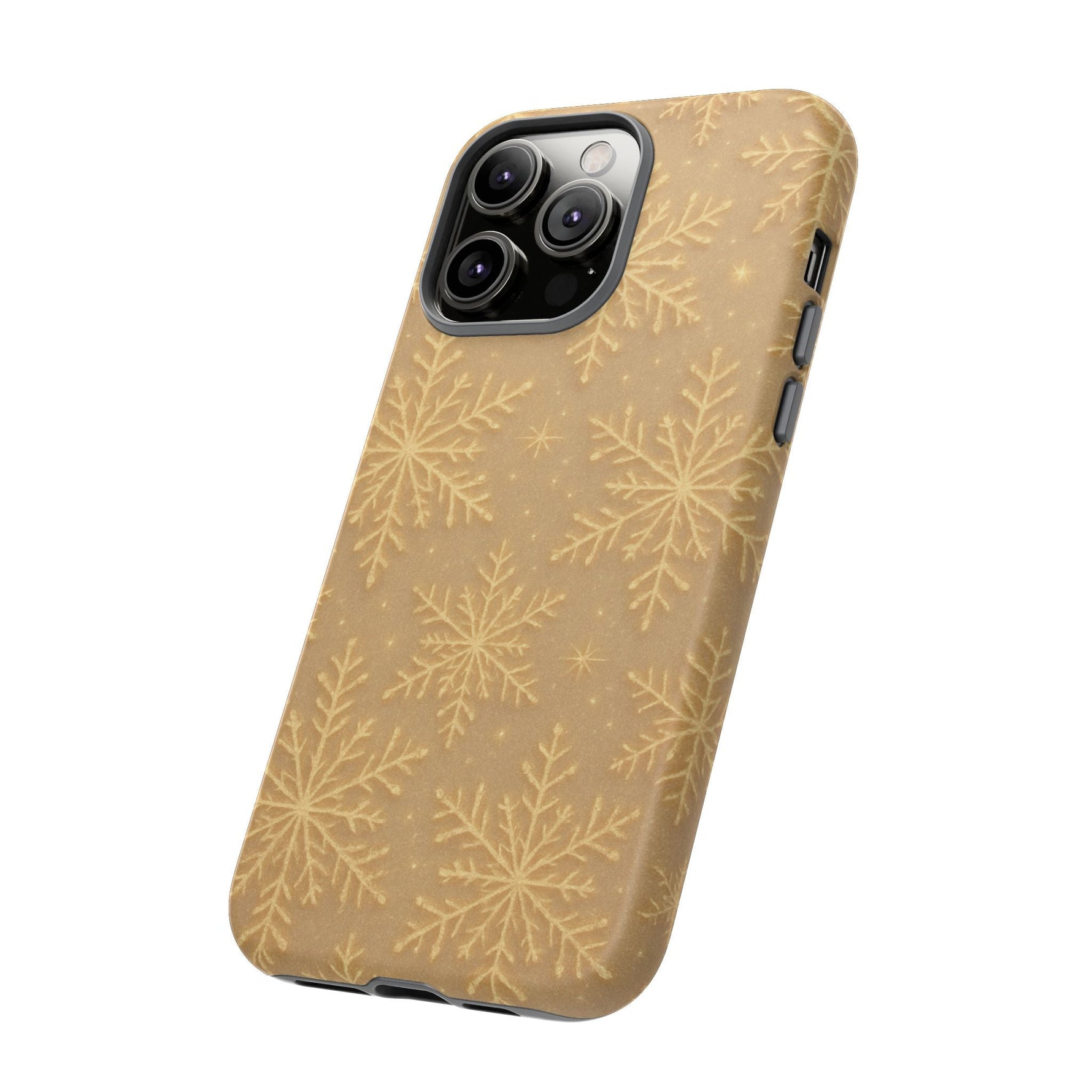 Golden Snowflake Holiday iPhone Case  Shamo's