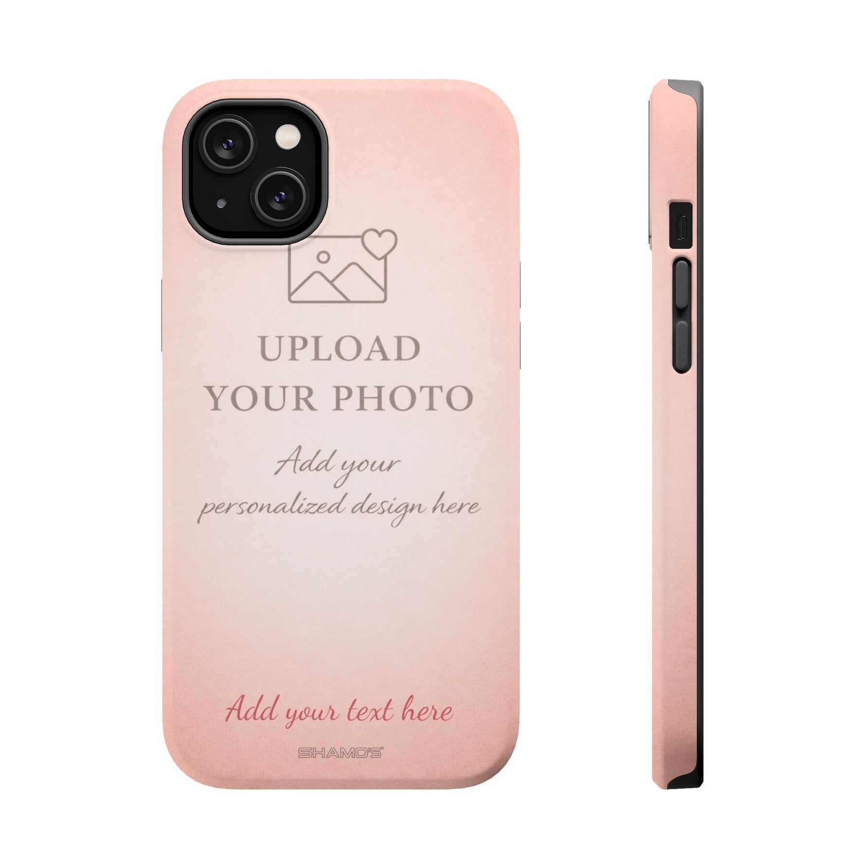 Personalizable iPhone Case | Add Your Own Photo and Text | MagSafe Compatible - iPhone 14 Plus / Matte - Shamo's