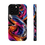 Liquid Aurora MagSafe Phone Case – Colorful Chrome-Effect Swirls | Glossy
