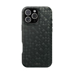 Dark Carbon Fiber Texture Magnetic Impact-Resistant iPhone Case | MagSafe compatible - iPhone 16 Pro Max / Matte - Shamo's