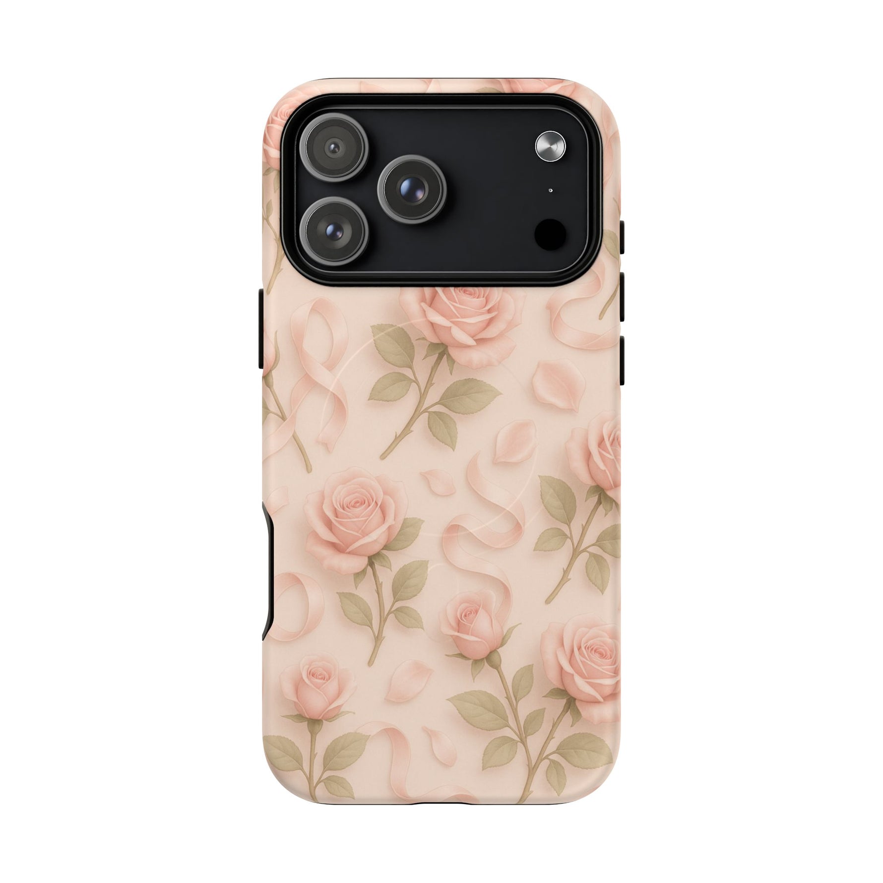 Blush Roses and Ribbons 3D iPhone Case | MagSafe - Shamo's