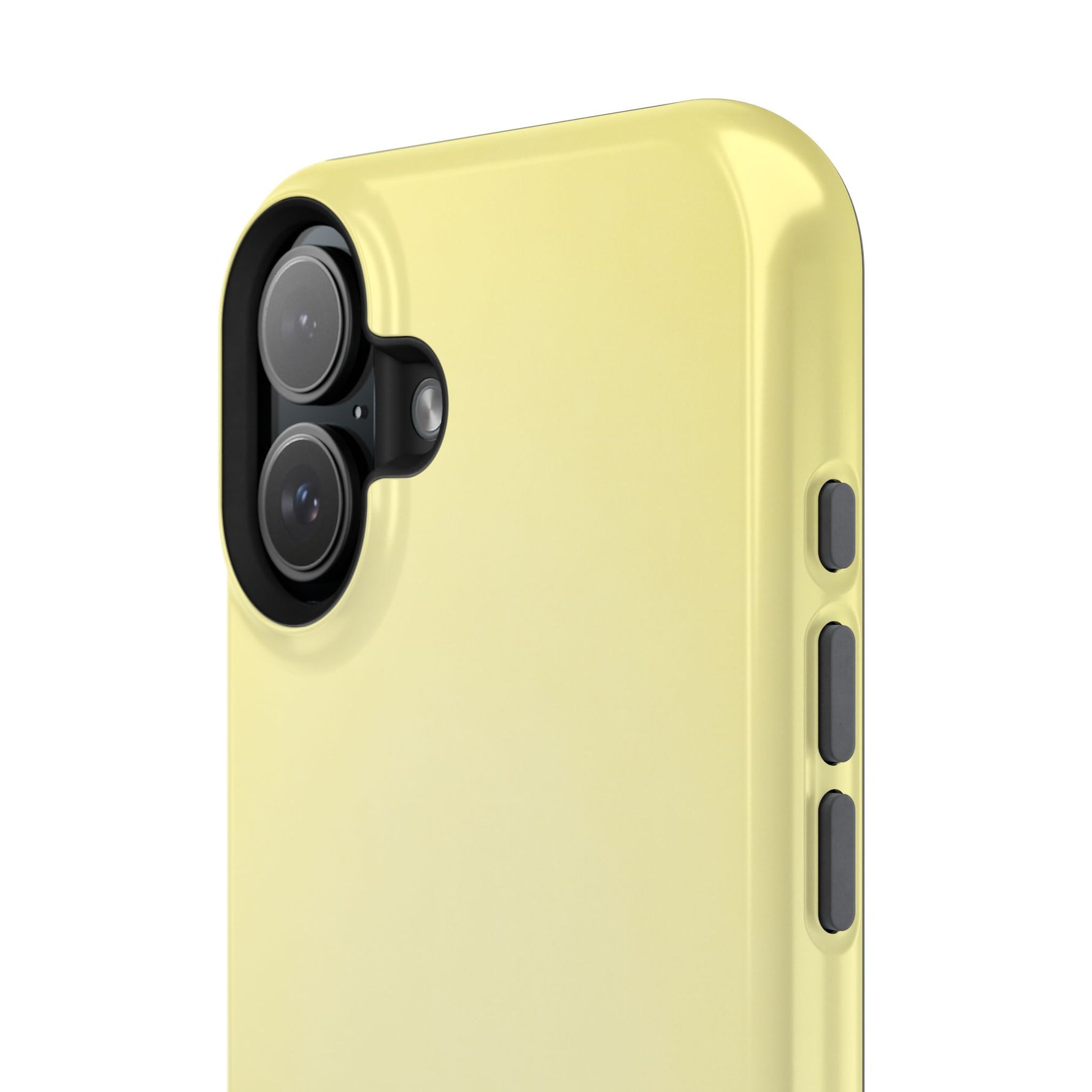 Baby Yellow Solid Color MagSafe Compatible Impact-Resistant Phone Case | Slim Protective Cover
