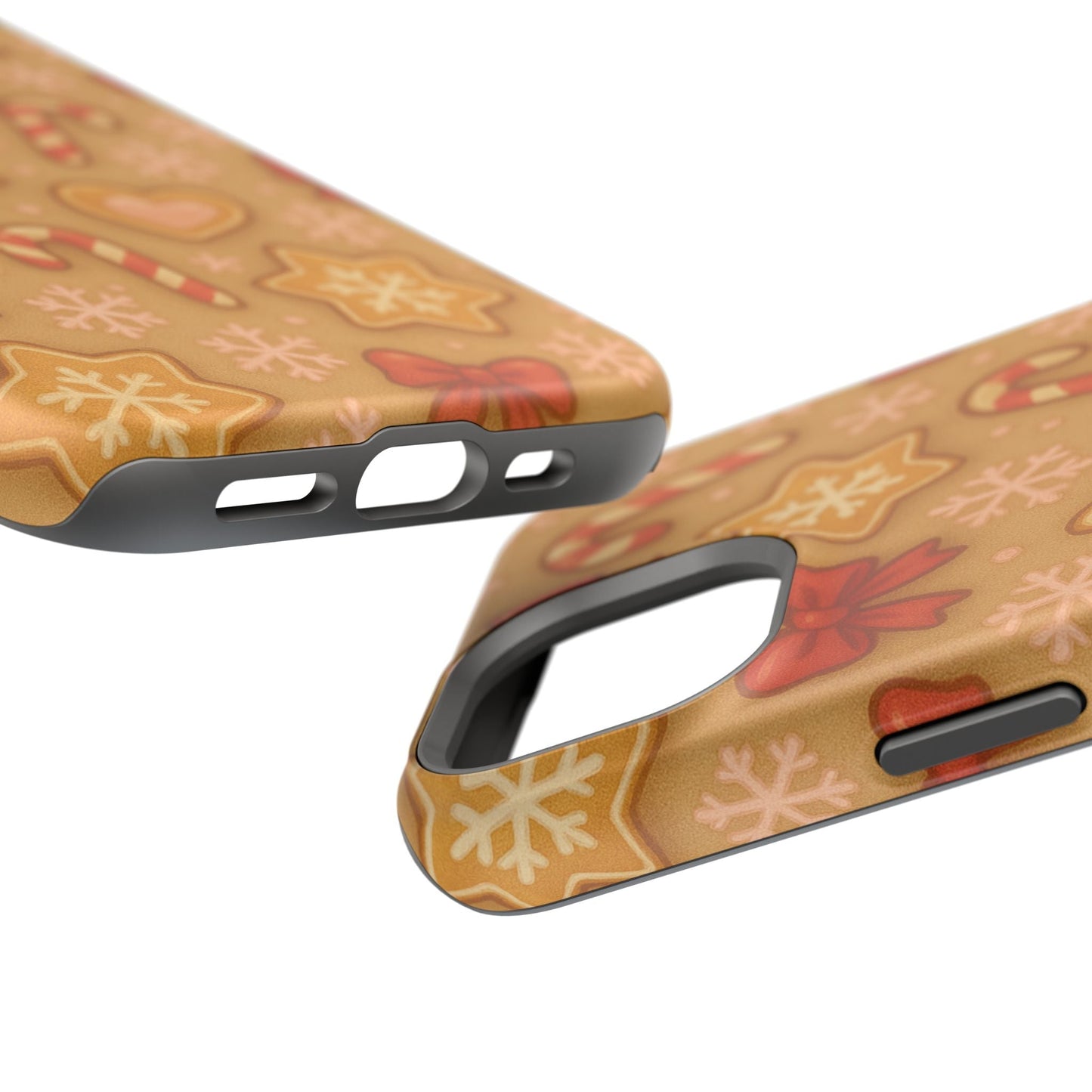 Candy Cane & Gingerbread Holiday iPhone Case — Impact-Resistant