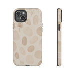Neutral Pebble Pattern Tough iPhone Case  Shamo's iPhone 15 Plus / Matte