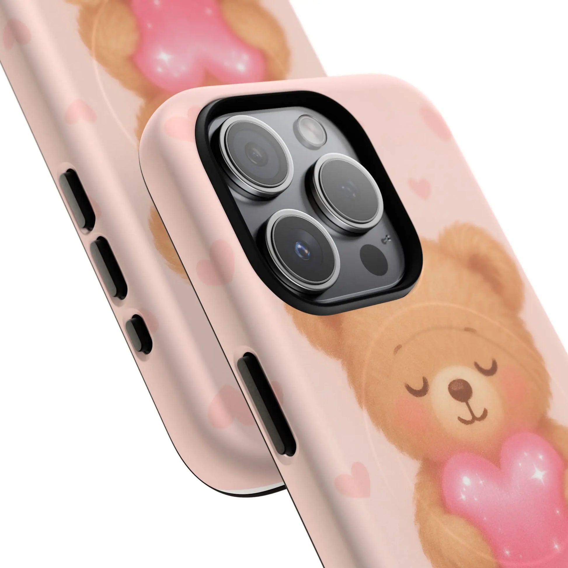 Heart Hug Teddy Bear iPhone Case – with MagSafe - Shamo's