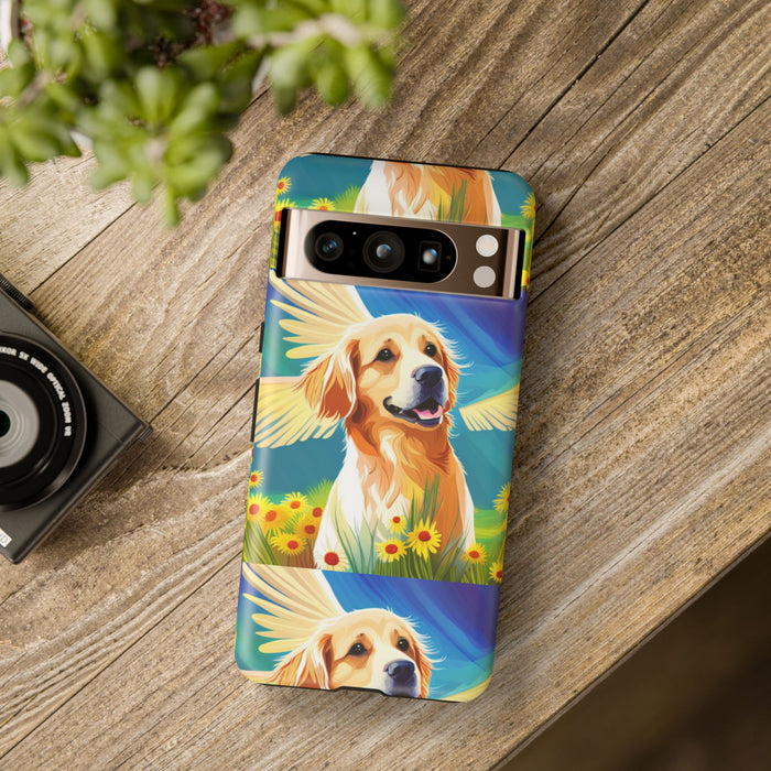 Tough Cases Golden Retriever with Wings Phone case