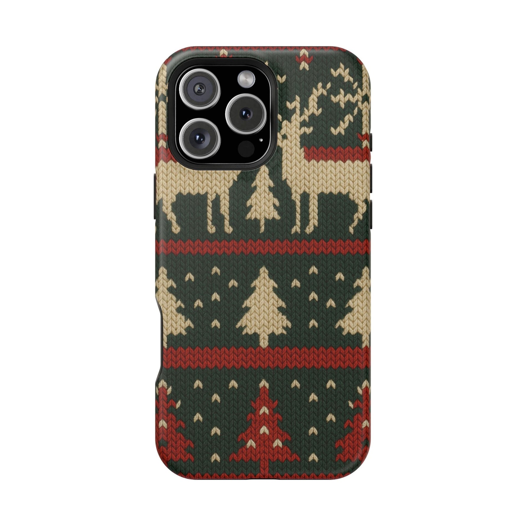 Holiday Reindeer Knit iPhone Case | compatible with MagSafe  Shamo's iPhone 16 Pro Max / Matte