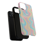 Rainbow Marble Swirl iPhone Case with MagSafe - Shamo's