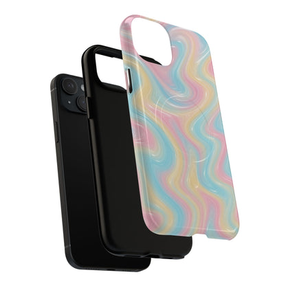 Rainbow Marble Swirl iPhone Case with MagSafe - Shamo's