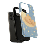 Sleepy Teddy Bear & Stars iPhone Case with MagSafe  Shamo's