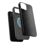 Black Geometric Design iPhone Case | MagSafe  Shamo's