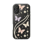 Butterfly Pearl Impact-Resistant Clear iPhone Case - Shamo's
