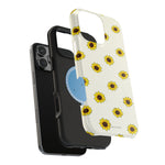 Sunflower Pattern Magnetic Impact-Resistant iPhone Case MagSafe Compatible