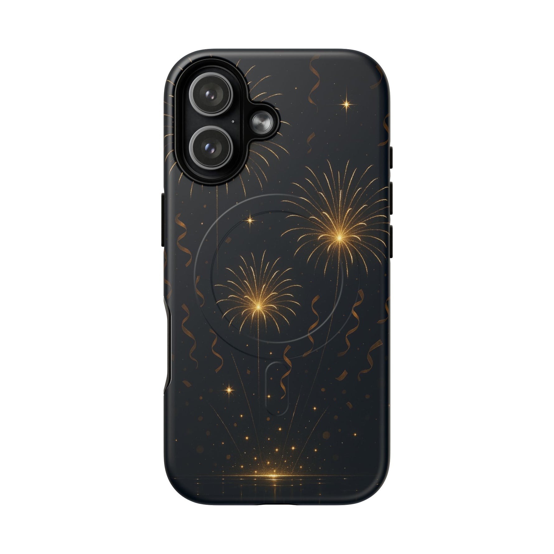 Gold Fireworks Celebration iPhone Case with MagSafe - Shamo's