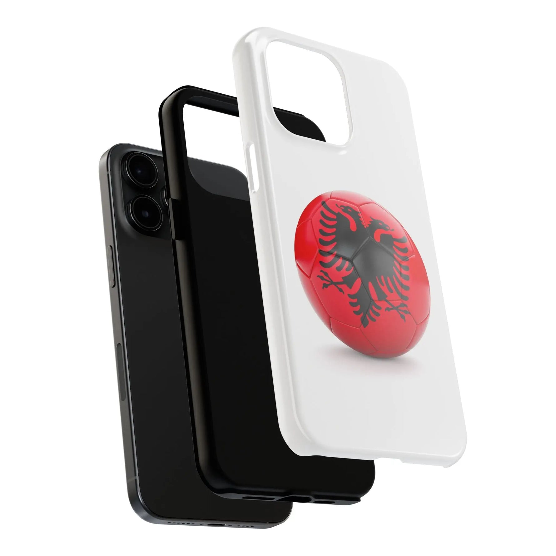 Tough Phone Cases with Albanian soccer flag - Shamo's