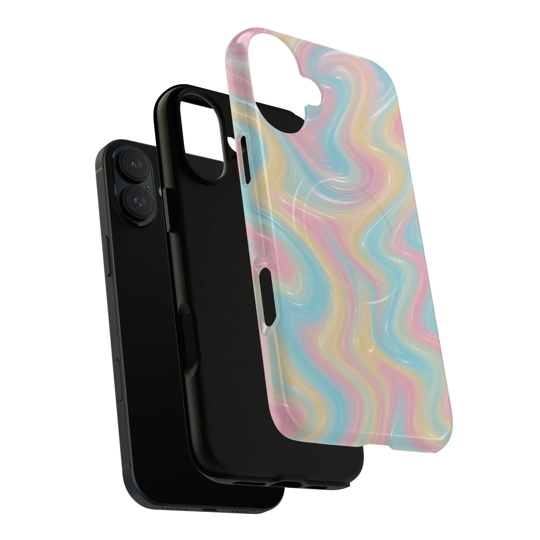 Rainbow Marble Swirl iPhone Case with MagSafe  Shamo's