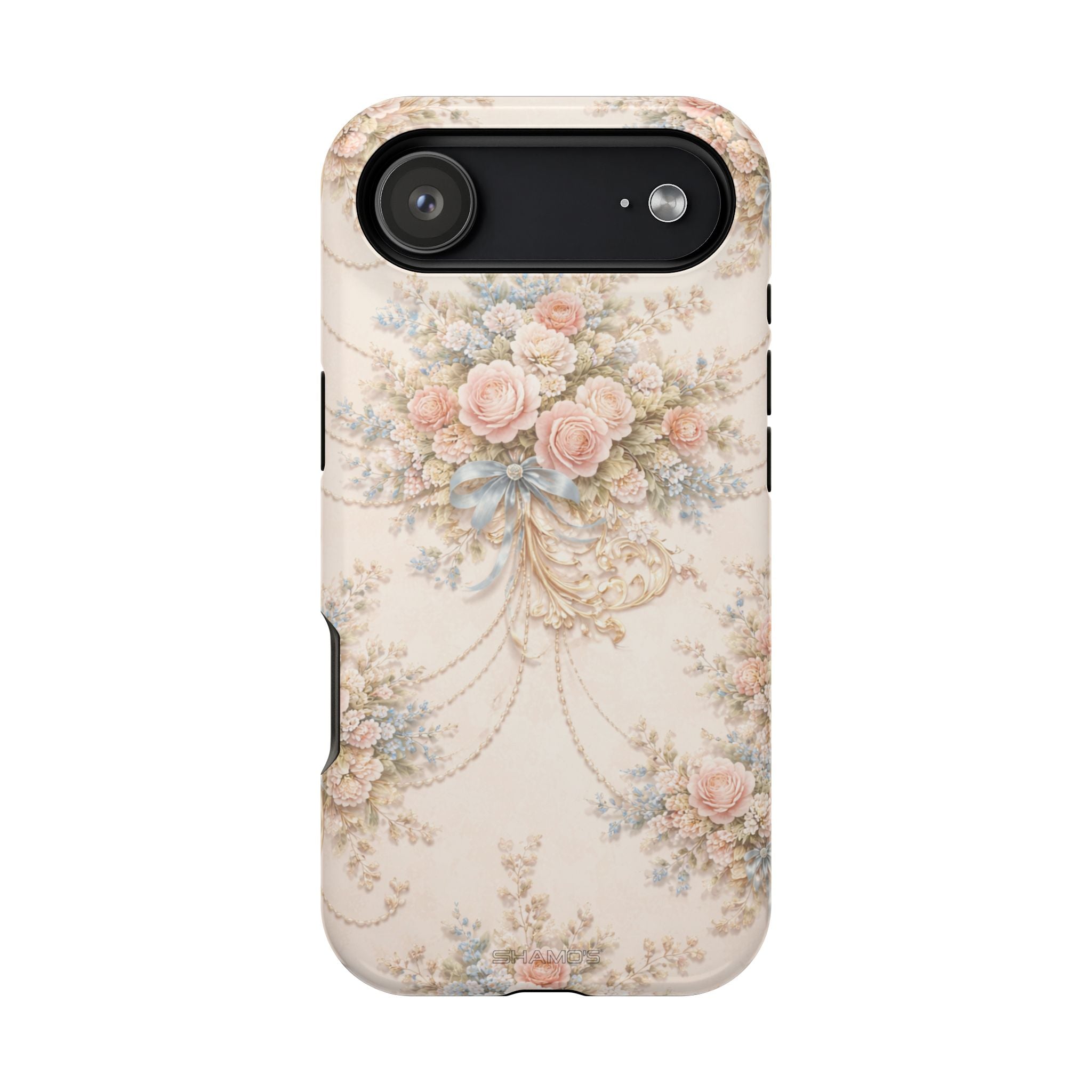 Floral Vintage Rose Phone Case, MagSafe Impact-Resistant - iPhone 17 Air / Glossy - Shamo's
