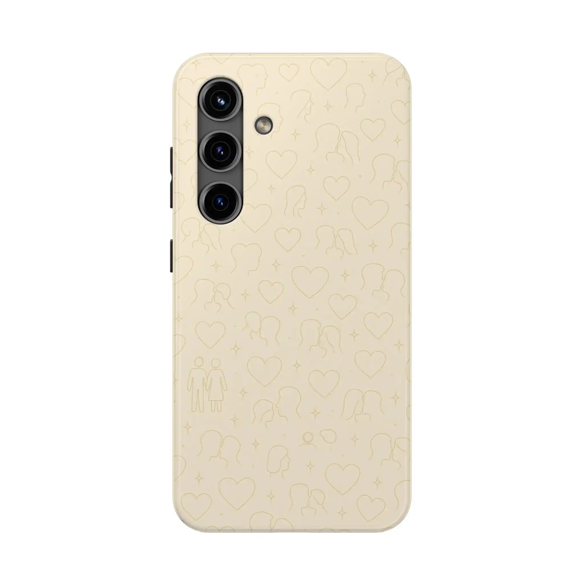 Romantic Pattern Minimalist Tough Phone Case  Shamo's Samsung Galaxy S24