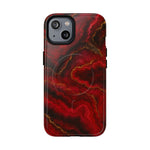 Red Marble iPhone Case with MagSafe - Shamo's
