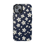 Navy Blossom Floral iPhone Case | MagSafe  Shamo's iPhone 14 / Matte