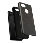 Black Marble Tough iPhone Case  Shamo's