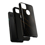 Black Marble Tough iPhone Case  Shamo's