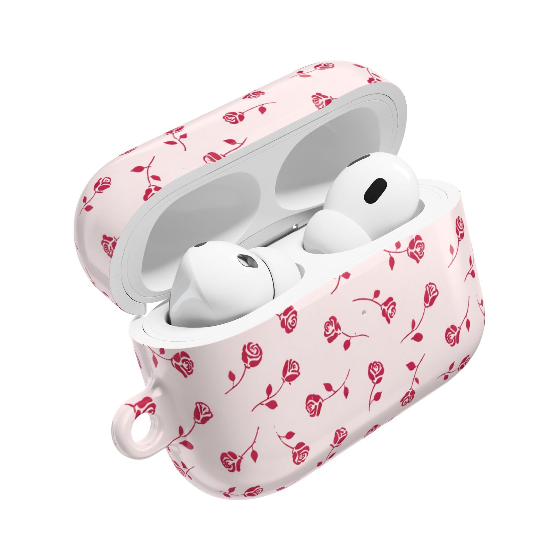 Floral Rosebuds AirPod Case — Pink Petite Floral Protective Cover