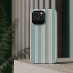Blue Strips Pattern iPhone Case Compatible with MagSafe - Shamo's