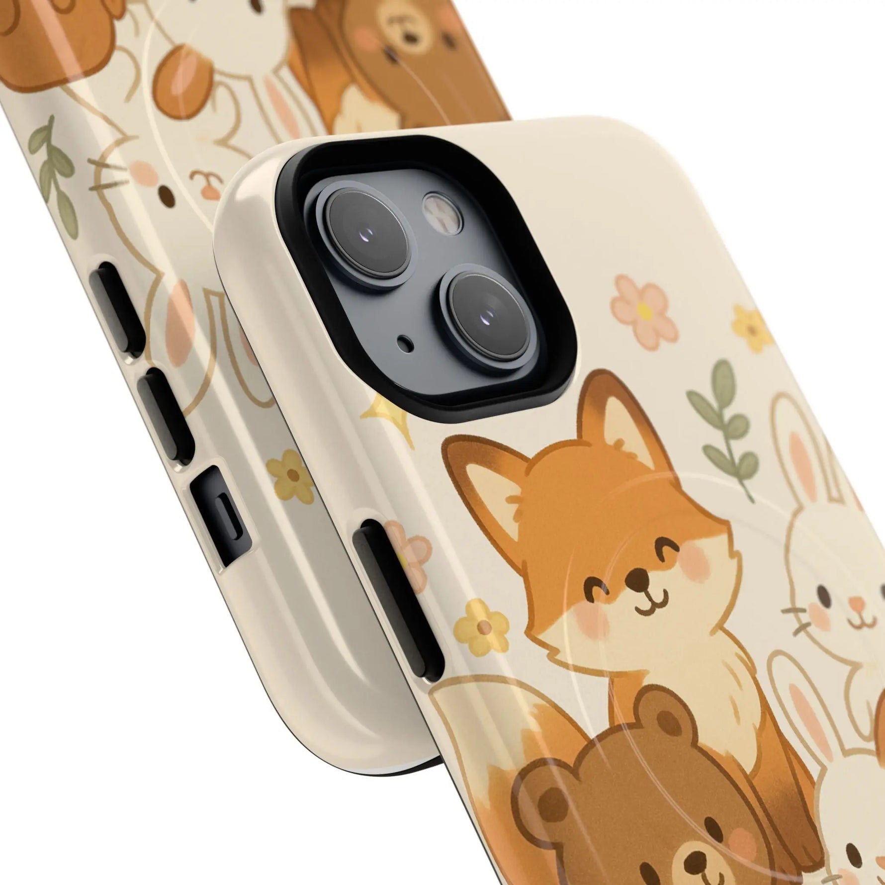 Forest Friends iPhone Case — Fox, Bear & Bunny Design. with MagSafe - Shamo's