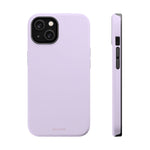 Lilac Purple Solid Color Pastel MagSafe Compatible Impact-Resistant iPhone Case
