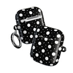 Polka Dot AirPod Case – Black & White Retro Spot Protective Cover