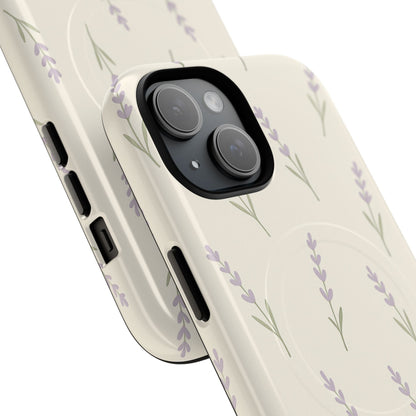 Lavender Minimal Bloom iPhone Case with MagSafe