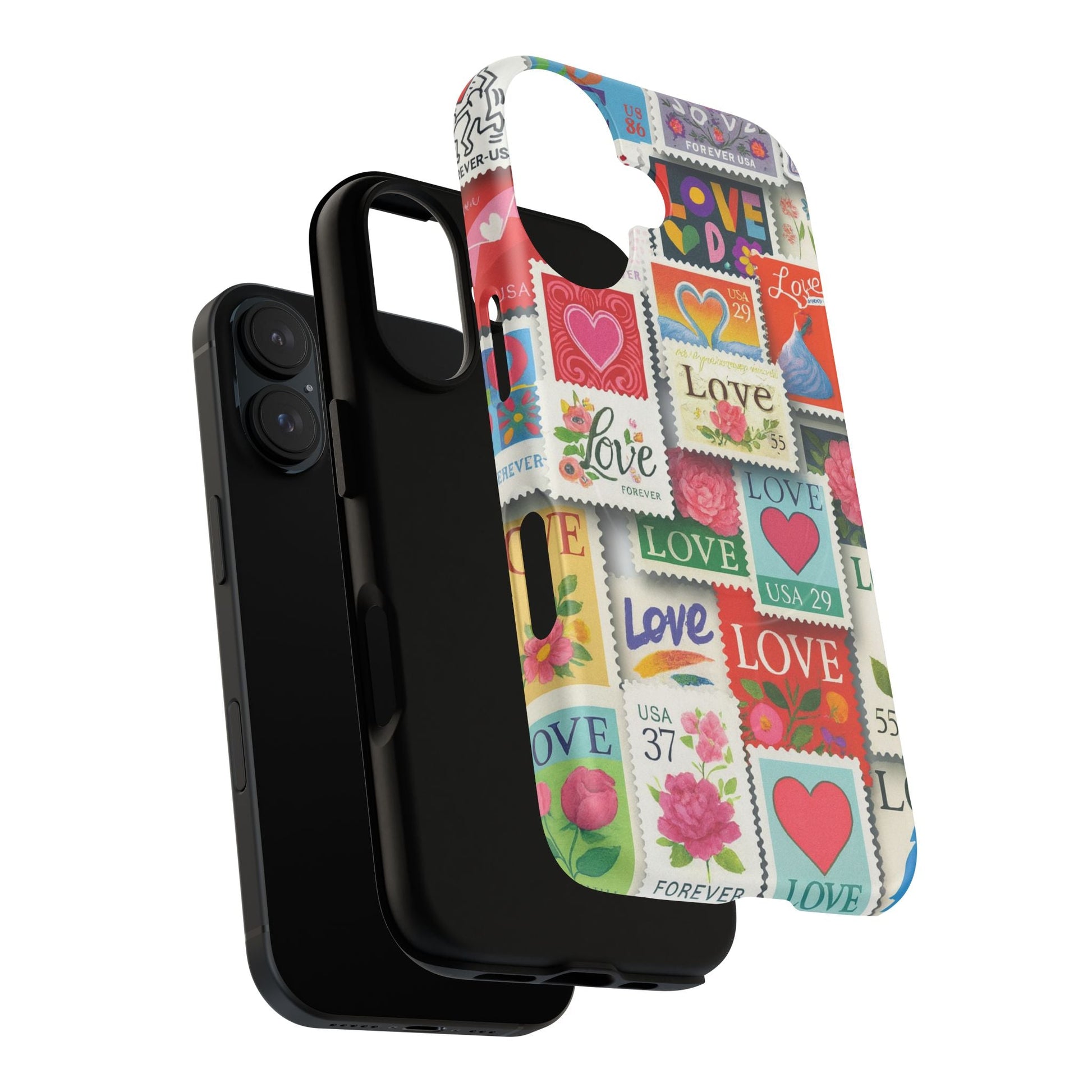 Vintage Romantic Love Stamp iPhone Case | Tough Protection + MagSafe  Shamo's
