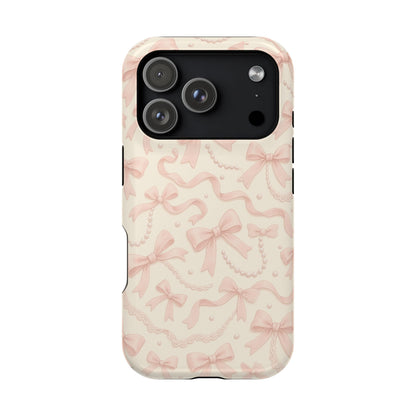 Coquette Bows Pattern iPhone Case | MagSafe
