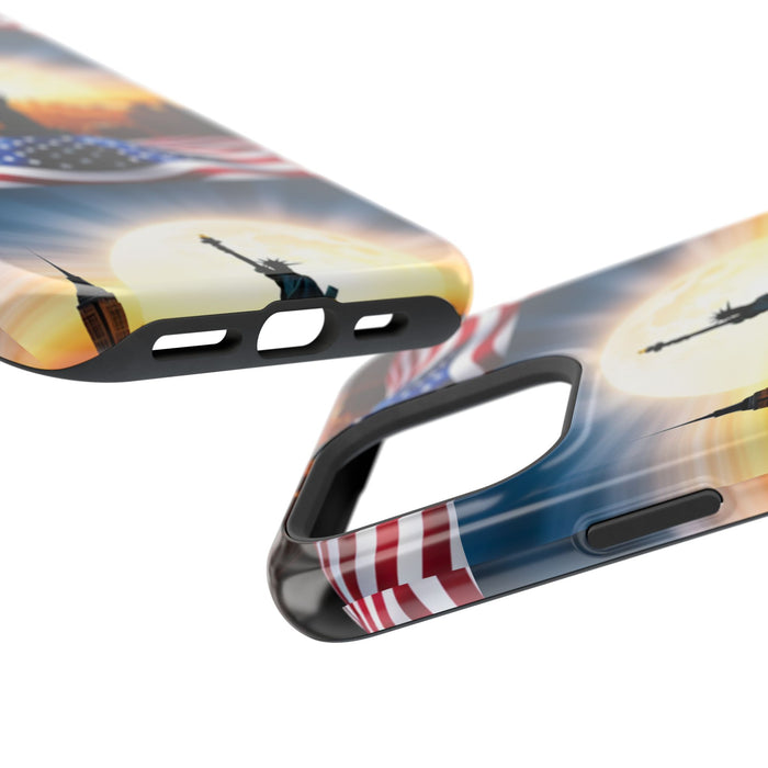 MagSafe American Flag Tough Phone Case: Show Your Patriotism in Style