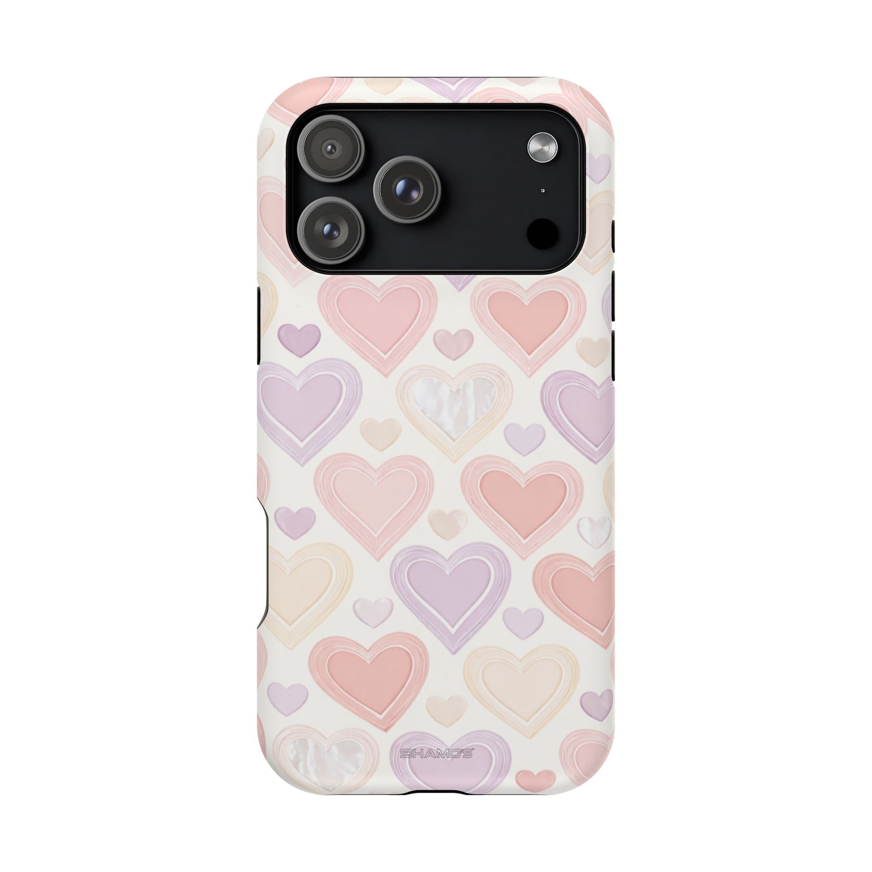 Pastel Heart Love MagSafe Impact-Resistant iPhone Case