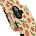 Strawberry Cherry Fruit Pattern iPhone Case | MagSafe Compatible - Shamo's