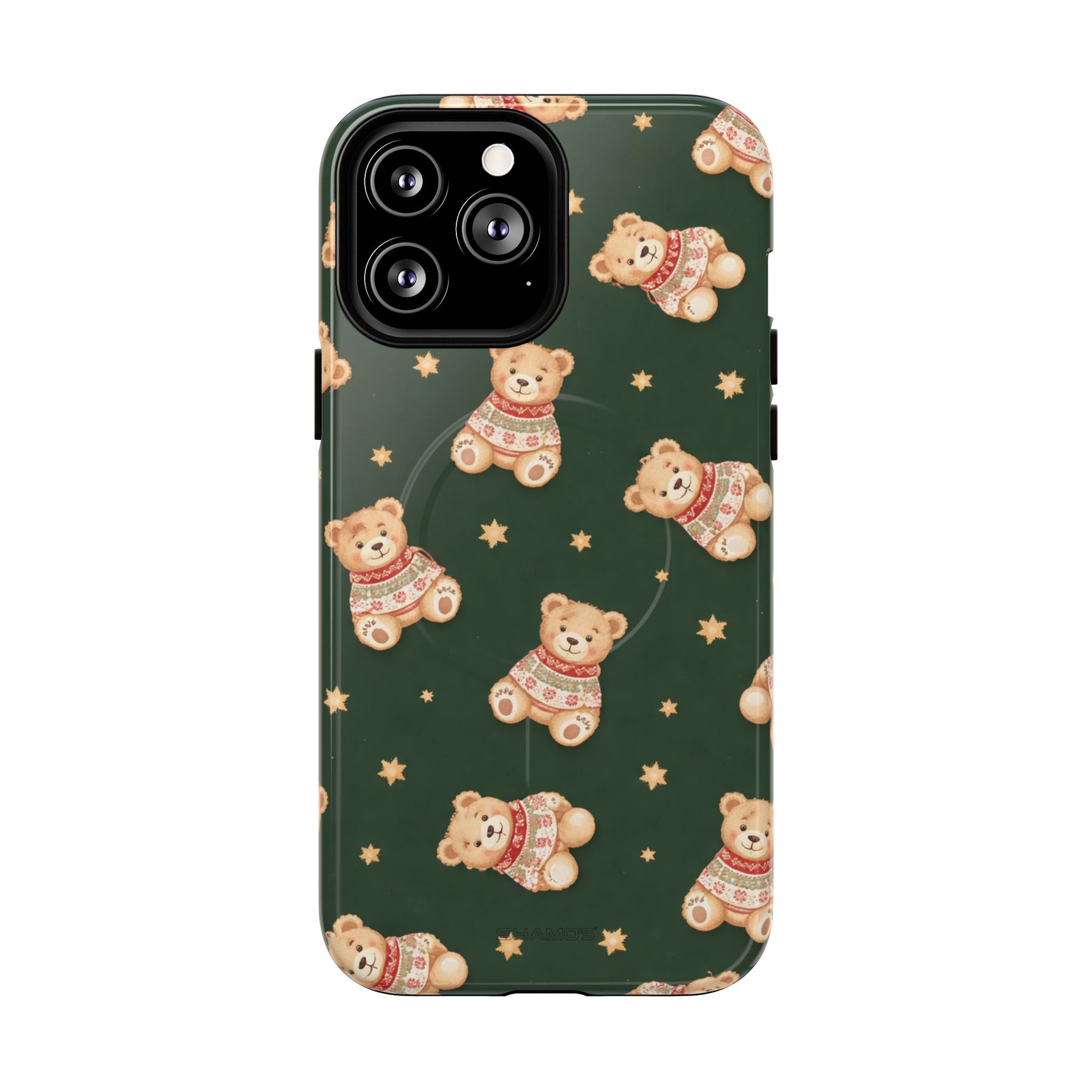 Funda para iPhone con diseño de osito de peluche y corazón (con MagSafe)
